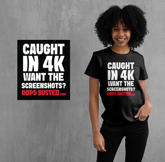 Caught in 4K. Want The Screenshots? t-Shirt
